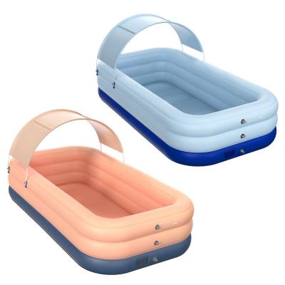 China Outdoor Wholesale Good Price Wireless Shade Fun Pool Automatic Inflatable Water Pool for sale