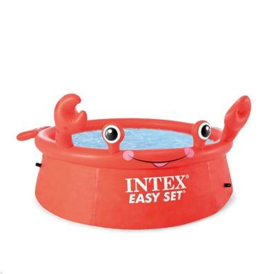 China Easy Install INTEX 26100 Thickened Inflatable Children's Swimming Pool Inflatable Family Child Crab Paddling Pool Baby Adult Oversized Bath for sale