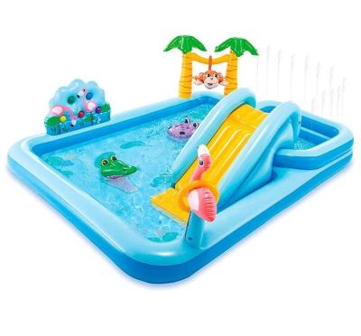 China INTEX 57161 Portable Inflatable Outdoor Water Play Jungle Adventure Game Center Kids Pool Kids Paddling Pool for sale