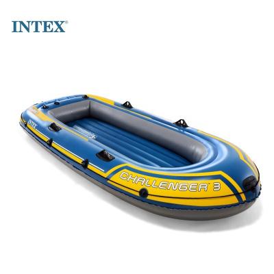 China Touring Kayak Paddle INTEX 68370 295CM x 137CM x 43CM PROVOCATOR 3 BOAT SET PVC Boat Canoe Paddles Inflatable Raft Boat for sale