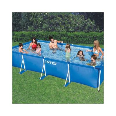 China Easy Install INTEX 28273 4.5M*2.2M*0.84M Rectangular Frame Above Ground Family Use Swimming Pool for sale