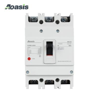 China Circuit-breaking AOASIS AOMD-250H/3300 DC1000V 3P 3 Pole 125A-250A Molded Case DC MCCB Circuit Breaker for sale