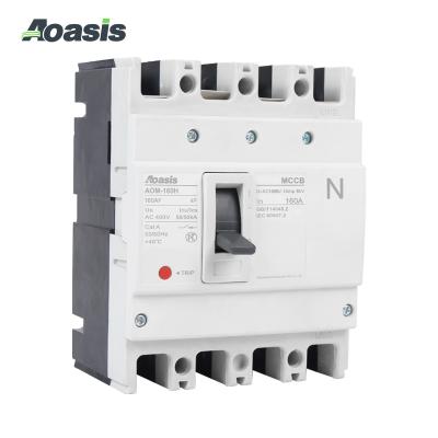 China AOASIS AOMD-160H/4300 DC MCCB 4P 4P 4 Pole 160A DC1000V MCCB DC Circuit Breaker 4 Circuit Breaking for sale