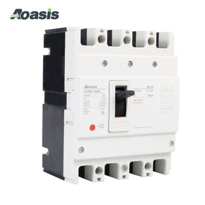 China Circuit-breaking AOASIS AOMD-160H/4300 DC MCCB Breaker 1000V 100A 125A 150A 160A DC Molded Case Circuit Breaker for sale