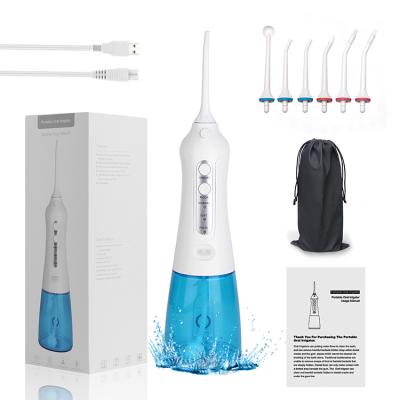 China Free Samples IPX7 Waterproof Wireless Water Flosser 3 Modes Portable Dental Oral Irrigator Rechargeable Water Flosser for sale