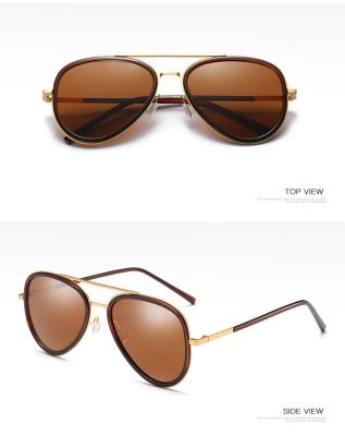 China High quality modern fashion metal sunglass and classic styles polarized UV400 sunglasses for man and woman PE111 for sale