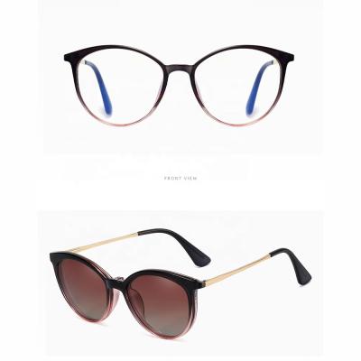 China Fashion and classic styles tr90 glass clip on sunglasses clip on sunglasses frame dropship 95654 for sale