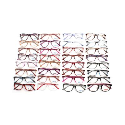 China Fashion and classic styles stock assorted injection ready mixed stock plastic fashion CP eyewear optical monocle frames for sale