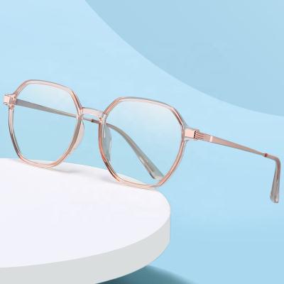 China 10 Years OEM Experience High Quality Computer Blue Light Blocking Optical Glasses 2330 Eyewear Shape TR90 Geometric Frames Prescription Glasses for sale