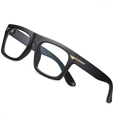 China 10 Years OEM Experience New Style Eyewear 3394 Big Optical Glasses Fashion Anti Safety Frames Vintage Blue Light Square TR90 Myopia Glasses for sale