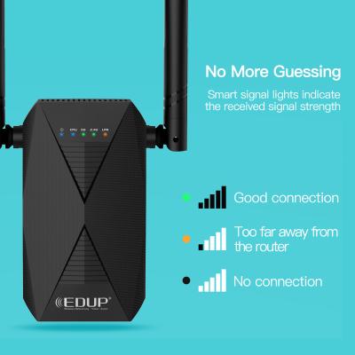 China In stock EDUP 1200M range signal wifi booster supplement wireless wifi repeater EP-AC2939 for sale