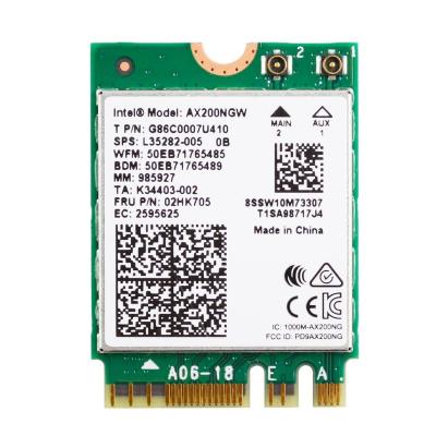 China EDUP 802.11AX WIFI6 AC3000 WiFi Adapter Blue-tooth 5.0 Intel AX200 NGFF AX200NGW Desktop Network Card for sale