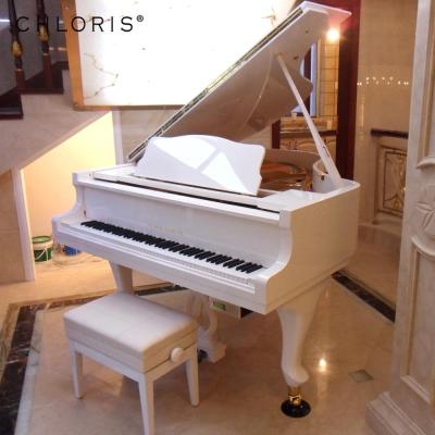 China Chloris Quarter Grand Piano Player Piano with Curve Chippendale Style Legs for Decoration Hg 152W for sale