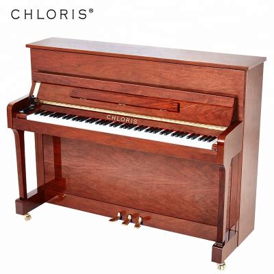 China Chloris Shanghai Brand Price Wooden Mechanical Upright Piano POLISH Brown 110 for sale