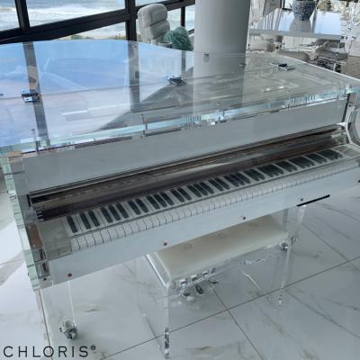 China Piano Music Keyboard Instrument HG-186A Mechanical Acrylic Grand Piano For Home Furniture Crystal Grand Piano for sale