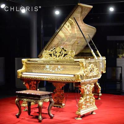 China Antique gold mechanical carving piano and luxury home furniture for sale HG-G5 for sale