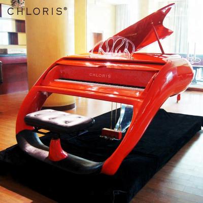 China Factory price concert mechanical red grand piano Chloris customized car like piano sale for home, hotel decoration HG-C1R for sale