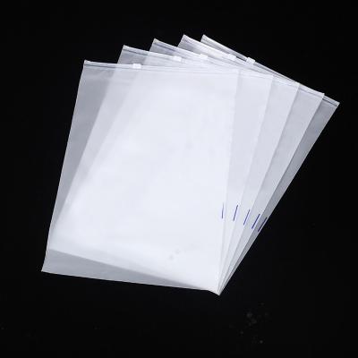 China Recyclable Custom Printed Clear Plastic PE/PVC/PEVA/EVA With Zippers Frosted Zipper Bags For Apparel Underwear Garment Packaging for sale