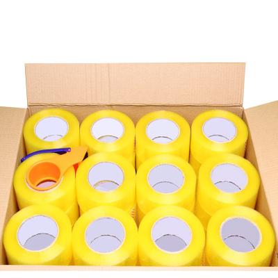 China bopp tape tape 12 roll / waterproof custom logo printed package packing tights custom printed sticky adhesive sticker decorative tape for sale