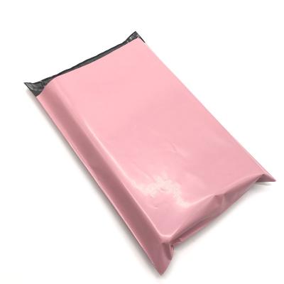 China shoes & Christmas Apparel Packing Poly Bag Poly Envelope Bag Stain Pink Plastic Waterproof Express Shipping Mailing Bag for sale