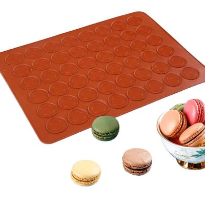 China Viable Silicone Macaron Macaron Pastry Oven Baking Mold Sheet Mat 48-Cavity DIY Baking Mat Silicone Baking Mat Useful Tools for sale