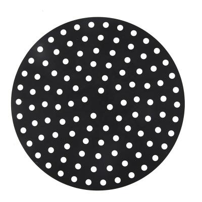 China Large Size Viable Place Circle Silicone Accessories Air Fryer Mold Pad Ladder Place Mat Durable Kitchenware Reusable Air Fryer Tools for sale