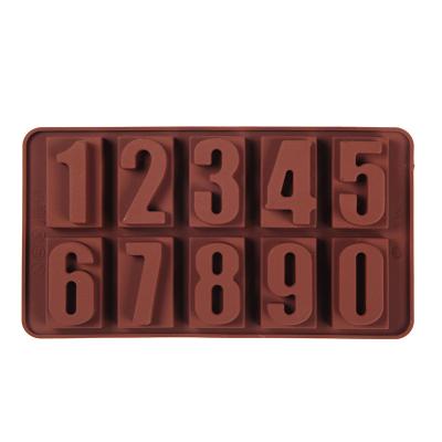 China New Silicone Chocolate Mold 12 Shapes Chocolate Baking Tools Non-Stick Silicone Cake Candy Mold 3D Mold DIY for sale