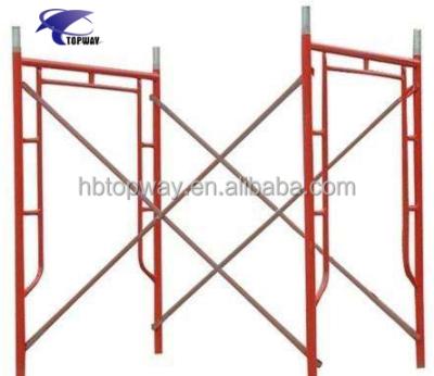 China Traditional Walk Through Movable Steel H Ladder Frame Scaffolding Set for sale