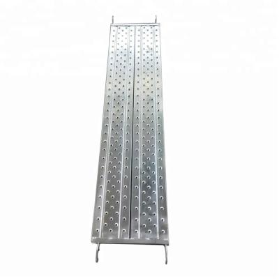 China Industrial Galvanized Work Scaffolding Steel Plank Perforated Panel With Hook for sale