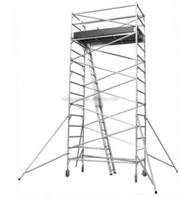 China Industrial Telescopic Mobile Scaffolding Aluminum Scaffolding Tower For Construction Scaffolding System for sale