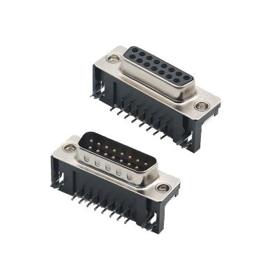 China PA66 D-Sub DB 9P Connector PCB Connector Straight Female 9 Pin VGA Connector for sale