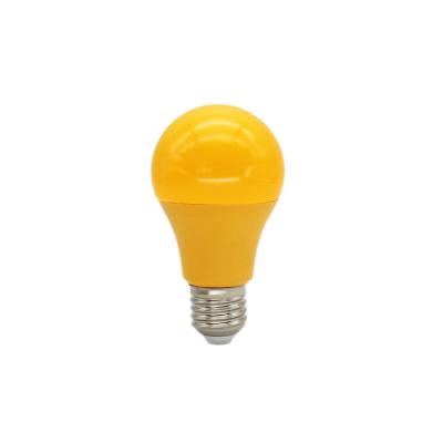 China A60/49 Antique Yellow Bulbs Color 9W LED Light Aluminum Cup And PC Plastic Cover Lighting Accessories Lampshades for sale