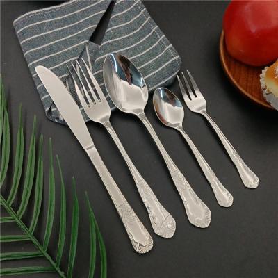 China New Product Ideas 2022 Sustainable Luxurious Fatware Stainless Steel Set Spoon Fork Knife Sets Cutlery for sale