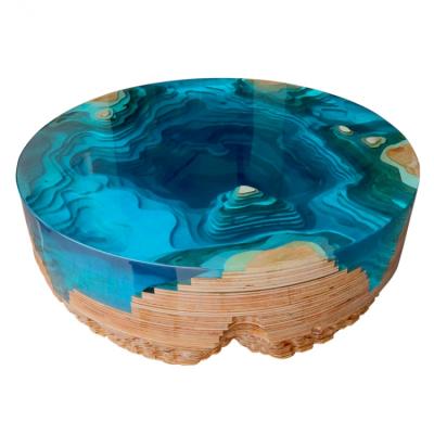 China Unique Design Epoxy Wood Slab River Tables (Size) Adjustable, High Quality Custom Epoxy Resin Dining Tabless for sale