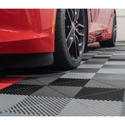 China Sports Manufacturer Anti-Slip Wear Resistant Waterproof Perforated Attention To Detail Indoor Outdoor High-Strengh Customize PVC Car Wash Room Interlocking Mat for sale