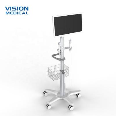 China Color industrial portable ultrasound cart medical equipment cart tablet machine hospital cart mobile endoscopy cart for sale