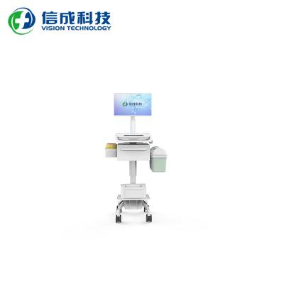 China Industrial Hospital Workstation Nursing Cart With Drawer for sale