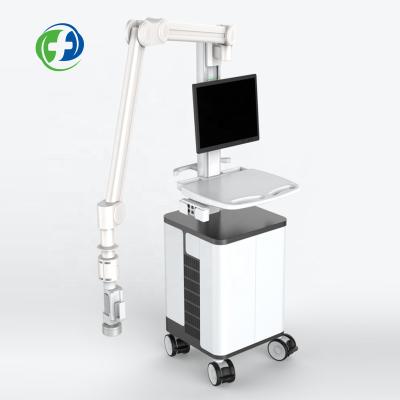 China Hospital Telemedicine Industrial Medical Consulting Furniture Romote Teaching Aluminum Trolley for sale