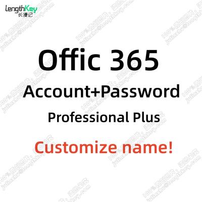 China 24/7Online Delivery Customize Office 365 Pro Lifetime Plus 5 PC/Mac 1TB Account+Password 100% License Key Online Activation Customize Office 365 Pro name for sale