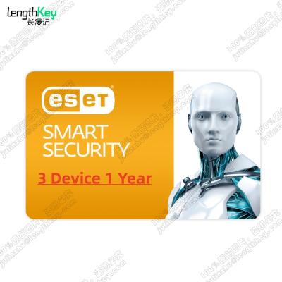 China Genuine ESET License Smart Security Key 3 Premium Device 1 Year Privacy Protection Antivirus Software Nod32 ESET Antivirus Smart Security Premium Key 3 Device 1 Year 1 Year for sale