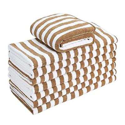 China Household Cationic Daily Cleaning Cloth Microfiber Fabric Khaki Lattice Stocked for sale