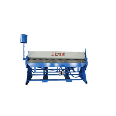 China Factory 1.2*2000 Square HVAC Duct Making Tdf Sheet Metal Plate Bending Machine Duct Flange Pneumatic Manual Bending Machine for sale