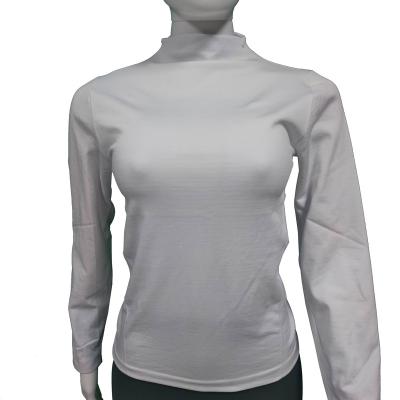 China Factory direct sales wholesale soft spring and casual hot women's long-sleeved solid color Autumn Round Neck Bottoming Shirt for sale