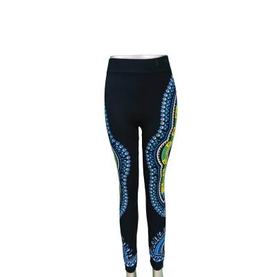 China Factory Customized Wholesale Popular Pattern Sports Fitness Leggings Breathable Slim Ladies Yoga Pants for sale