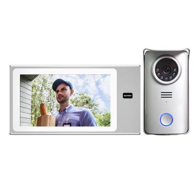 China Photograph/Disc Four Video Screen Slot. New Arrival Doorbell Camera Door Opener System Night Vision Door 2 Wire IP Video Video Intercom for sale