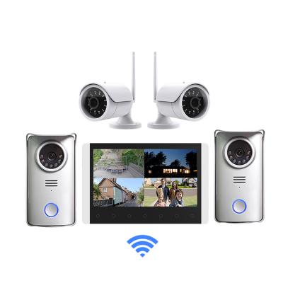 China Photograph/Disc Four Video Screen Slot. Lermom 7 Inch Screen Video Doorbell Video Doorbell Intercom Kit Video Intercom Camera Video Doorbell Visual Intercom for sale