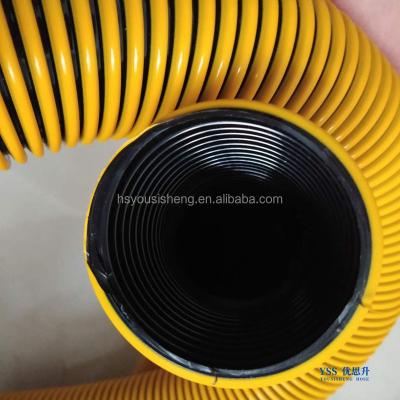 China Household Vacuum Cleaner Hose YSS EVA Anti-Static Hose Vacuum Line Anti-Explosion Wear Resistant Yellow With Black 38mm for sale