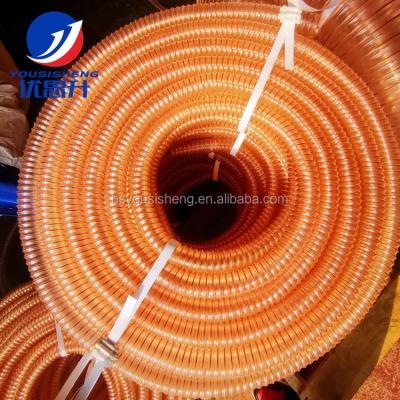 China For Dust Collection 25mm To 350mm PU Pipe Wood Dust Extraction Hose Textile Industry Pipe for sale