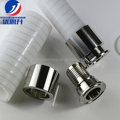 China ID38MM food platinum hose /pharma grade stainless steel helix reinforced silicone hose for sale