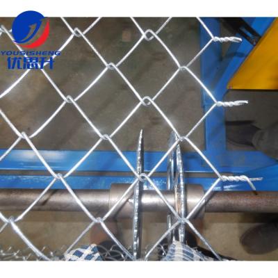 China Factory Diamond Wire Mesh Fence Making Machine / Hard Wire Small Type Chain Link Fence Machine for sale